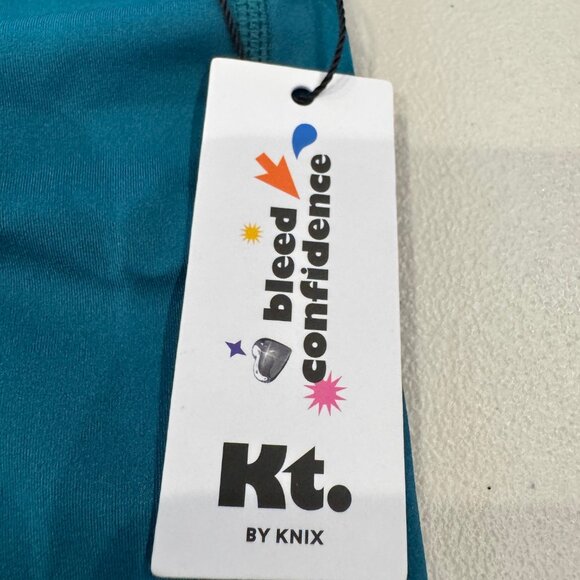 NWT - Leakproof Active Leggings for Period - Youth M - Teal Color - KT Brand - Picture 1 of 9